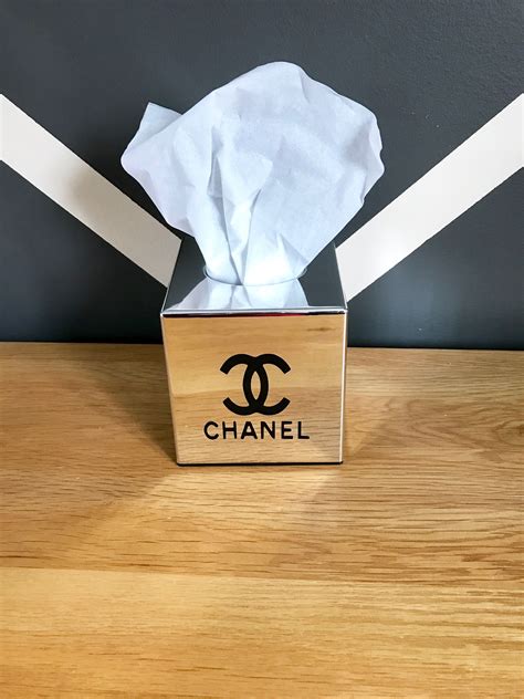 chanel inspired tissue box|how to get chanel samples.